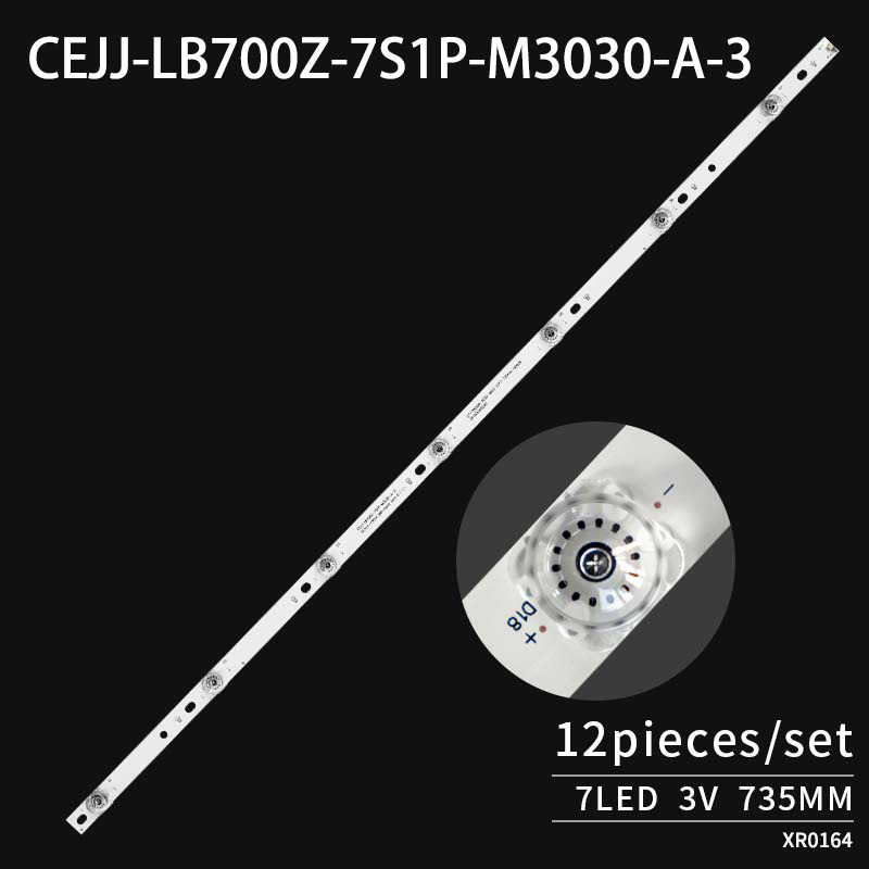 LED TV Backlight strips CEJJ-LB700Z-7S1P-M3030-A-3 LB-GM3030-GJ0D227012X7PB09-1-J for 70PUS7555 70PUS7855