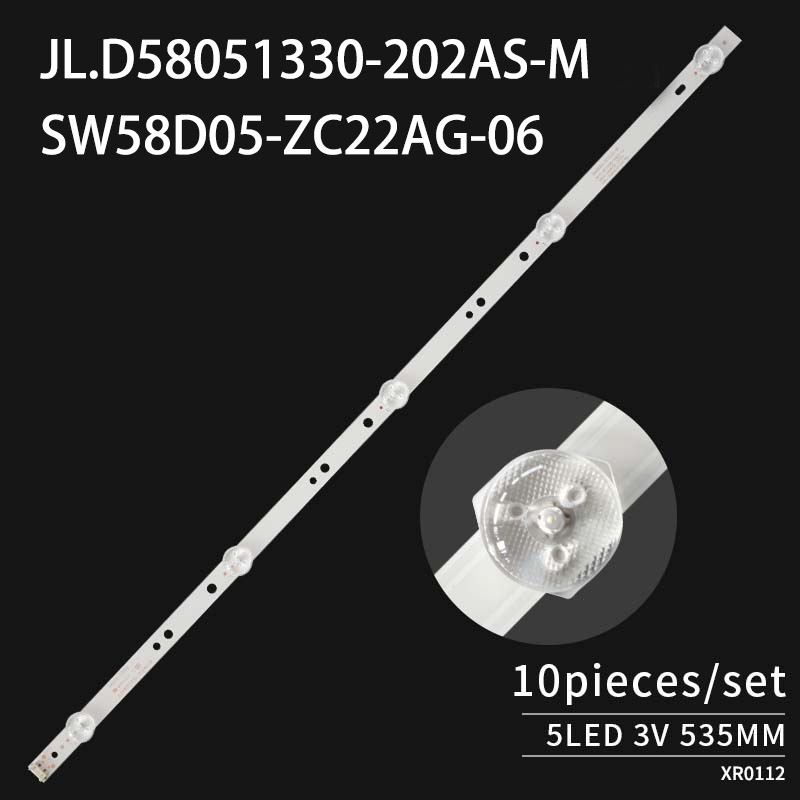 LED TV Backlight strips APT-LB17038-58G3-1.2 5850-W58006-OPOO CRH-A583030100576Q for 58G2A 58G3 58K5D