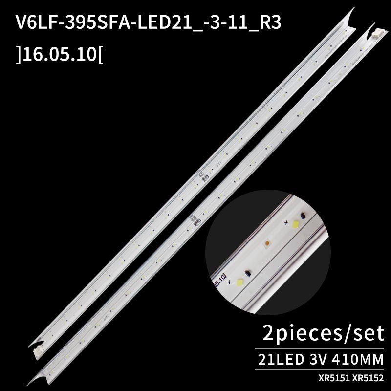 LED TV Backlight strips V6LF-395SFA-LED21_-3-11_R3[16.05.10] for UA40K5300AJXXZ 2pieces/set 21LED 3V