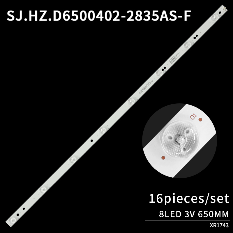 LED TV Backlight strips SJ.HZ.D6500402-2835AS-F D650S01-4222-MZ1003 for AWX65166 TH-65AX600C