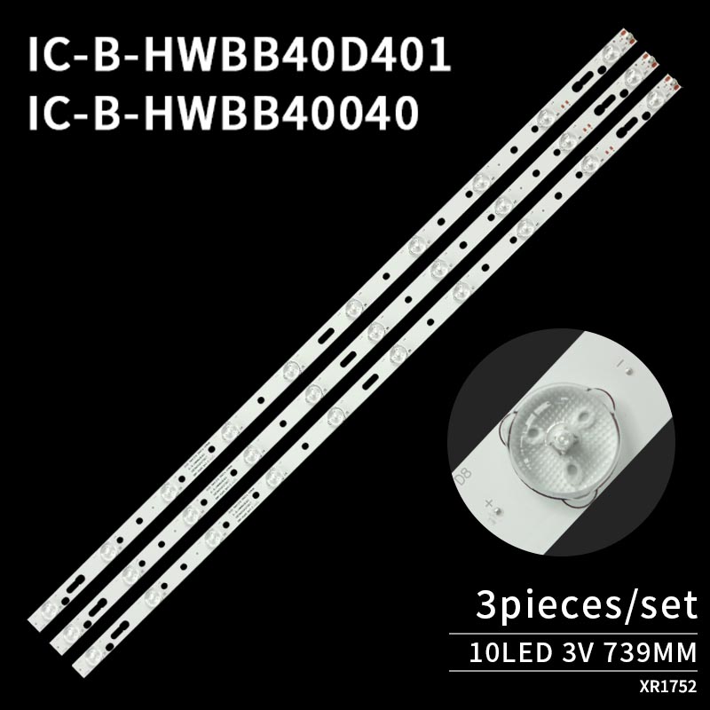 LED TV Backlight strips IC-B-HWBB40D401 KJ395D10-ZC14F-01 02 303KJ395033 TS40 D40LW1000 HD40L41A-V02 for JVC LT-40N530AA