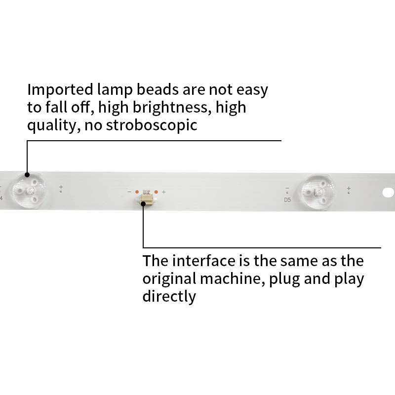 LED TV Backlight strips SJ.BK.D5500502-3030GS-M 1.14.MD550033 200814 for 55PUF6271/T3