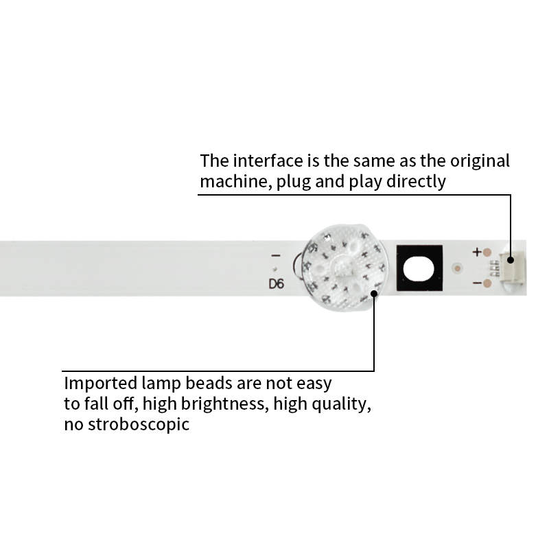 LED TV Backlight strips JS-D-AP5516-062EC(71223) 14-01550D1603/600-3.3 554-10-1T/3030-300-6.6 for 55UH16AWS LY550-DH01