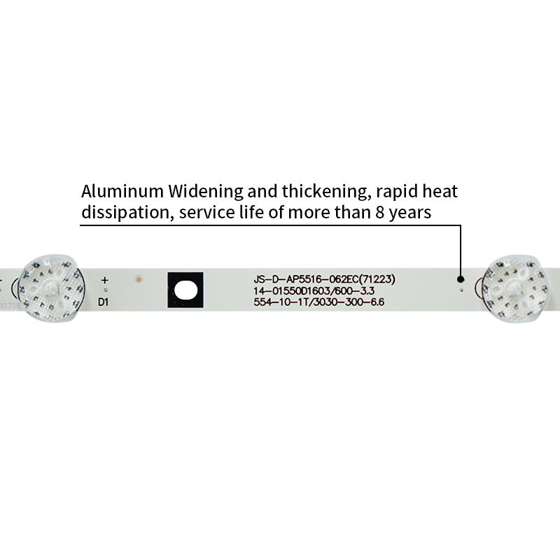 LED TV Backlight strips JS-D-AP5516-062EC(71223) 14-01550D1603/600-3.3 554-10-1T/3030-300-6.6 for 55UH16AWS LY550-DH01