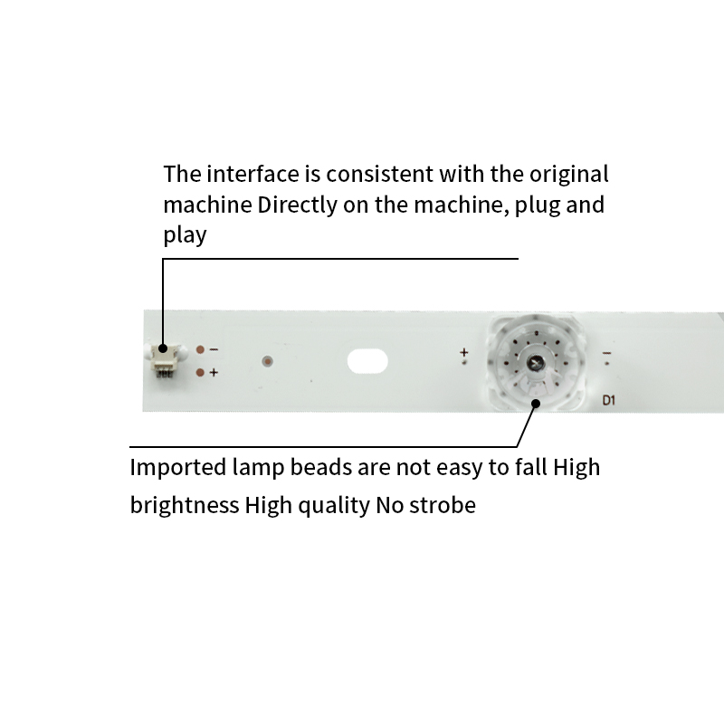 LED TV Backlight strips SW49D11L-ZC14C-03 7765-649000-D020 303SW490031 NYTV-0880A for 49E660D