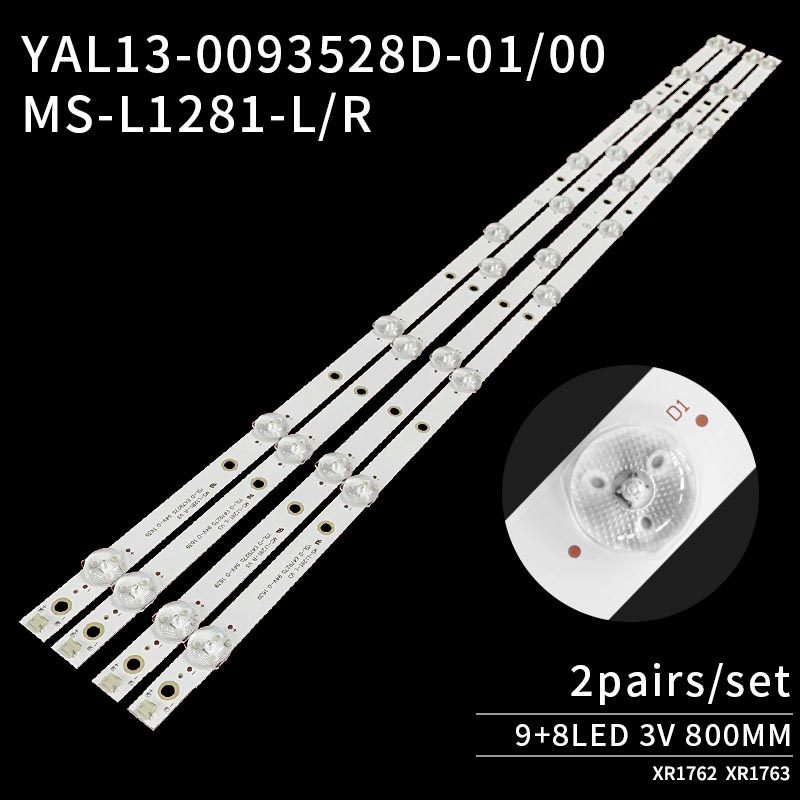 LED TV Backlight strips MS-L1281-L V3 YAL13-0093528D-00 MS 6928 A4 111-114 3.0-3.2 C 00863 for 40E3500 40X3 40E3000 40X5