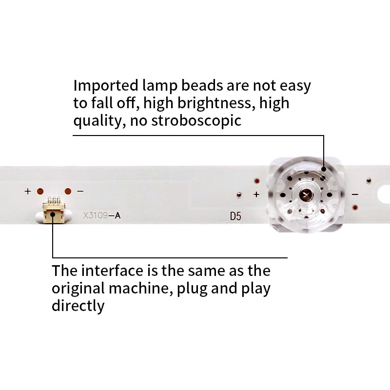 LED TV Backlight strips 07-50ANB2-3030-4X9-190314 210BZ09D0B33HBL04N193560028451753N304473Y50ANB2 for 50 inches tv