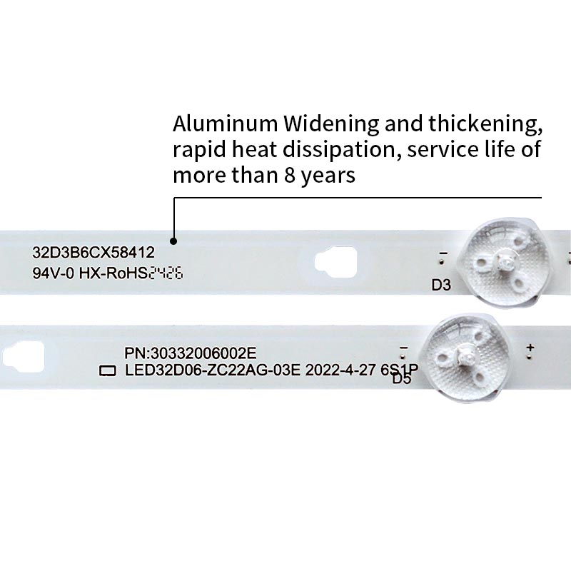 Barra de retroiluminación de televisión LED led32d06 - zc22ag - 03e 2022 - 4 - 27 6s1p 30332006002e para LT - 32maw388