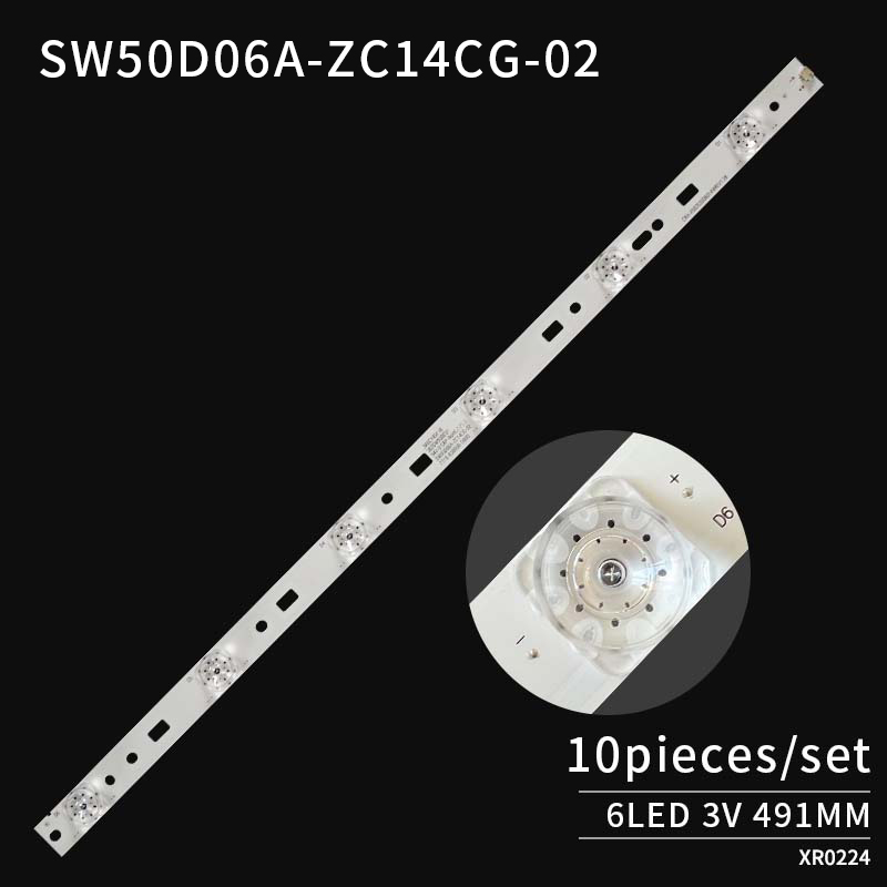 LED TV Backlight strips SW50D06A-ZC14CG-02 CRH-A503535060149REV1.2B 7710-650000-D000 for TF-LED50S13T2 50C2S K50 K50J