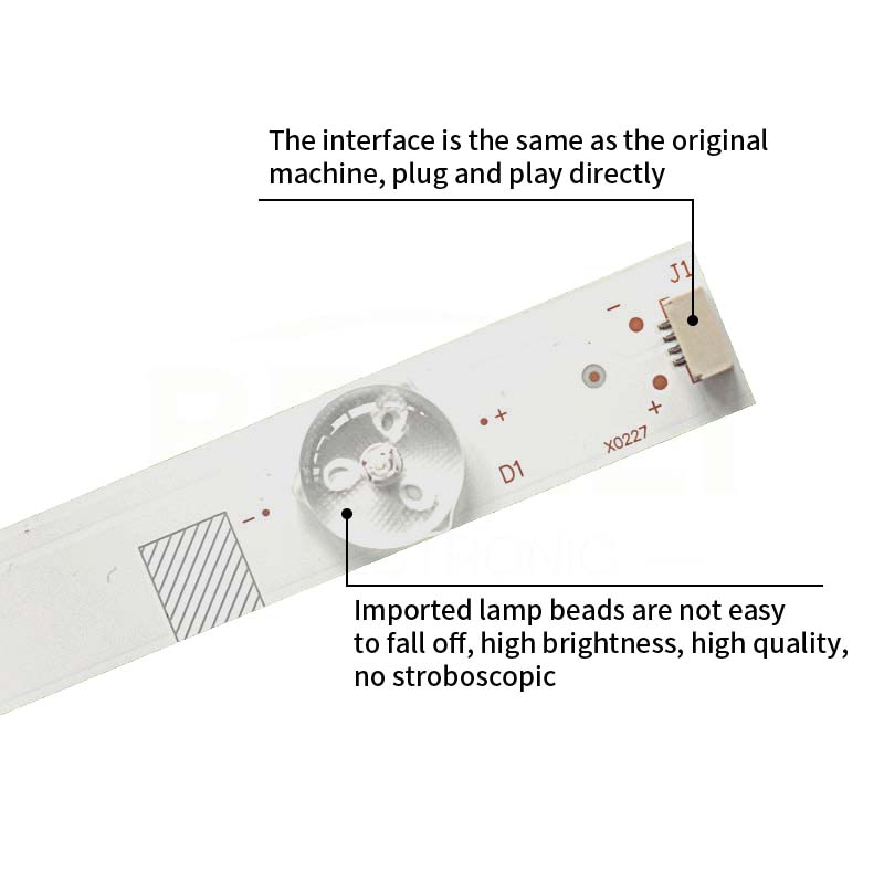 LED TV Backlight strips EVERLIGHT LBM400E0601-CM-5(5) for LC-40LE280X RUNTBB473WJZZ