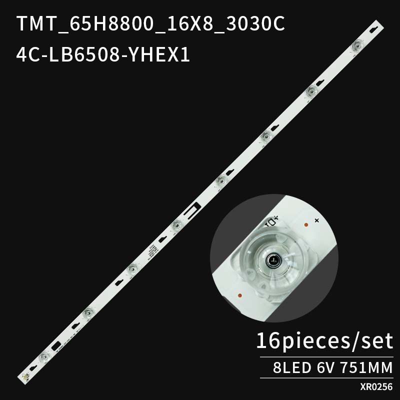 LED TV Backlight strips TMT_65H8800_16X8_3030C_8S1P P93 for L650H8800A-CUD