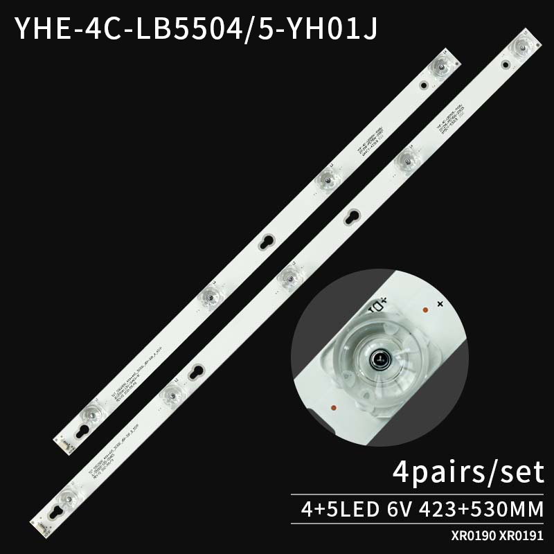 LED TV Backlight strips JL.D.D55041330-004ES-M for 55UC6406 55UC6316 4+5led 6V 4pairs/set