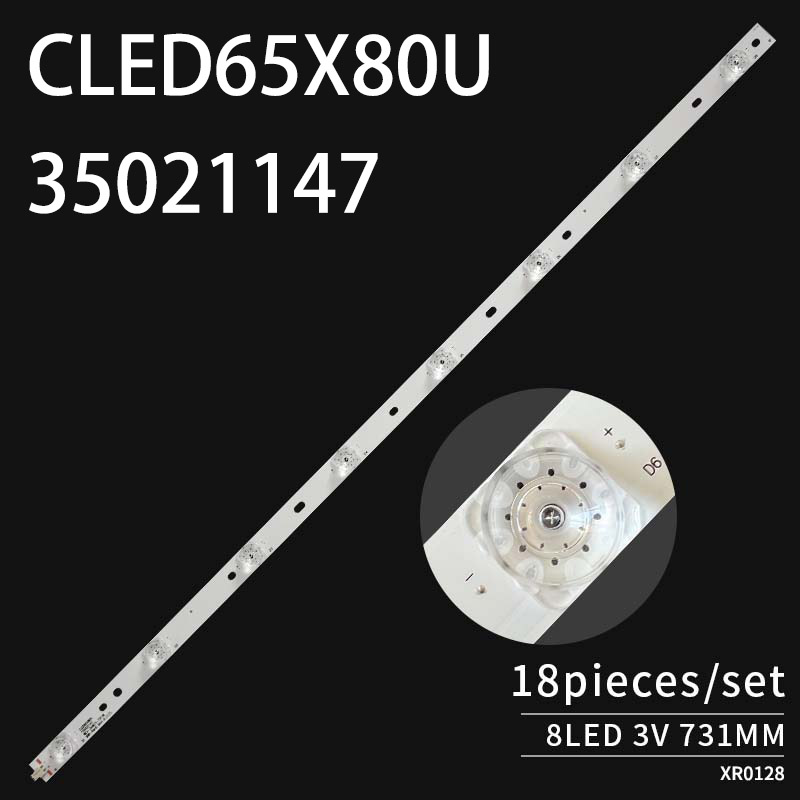 LED TV Backlight strips CLED65X80U 35021147 for QLED65X80A LED65X80U 18 pcs/set
