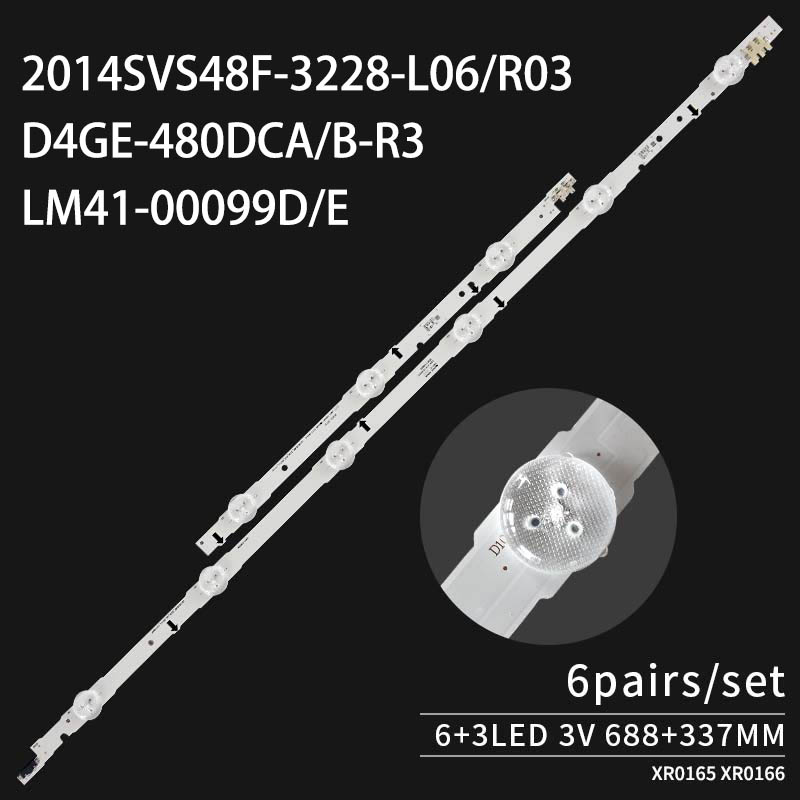 LED TV Backlight strips 2014SVS48F_3228_R03_REV1.0_131119 D4GE-480DCB-R3 BN96-30453A for UE48H6400 UE48H6200AK