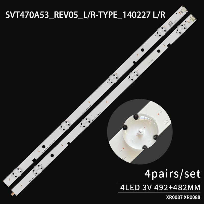 LED TV Backlight strips SVT470A53_REV05_R/L _140227 for 47L2400VM 47L5400VM 4+4 pcs/set