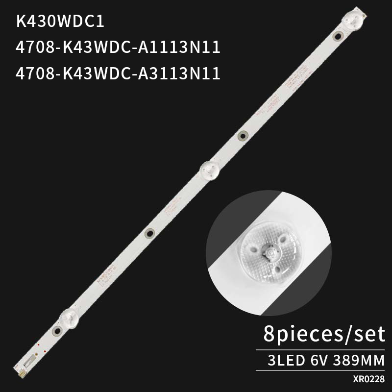 LED TV Backlight strips 4708-K43WDC-A1113N11 K430WDC1 A1 21210525 for LE43M3570/60 LE43M3579