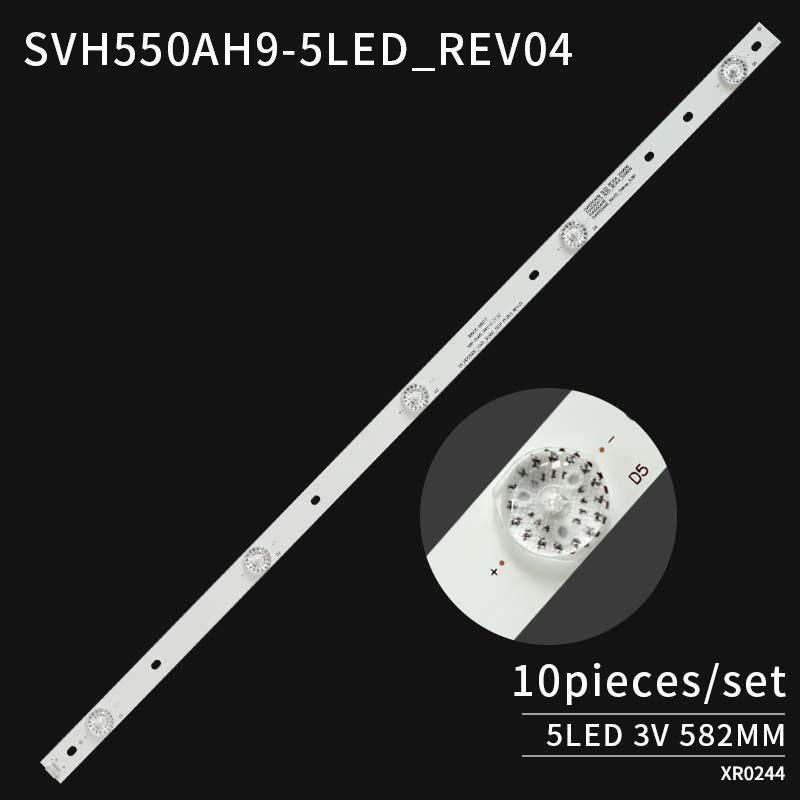 LED TV Backlight strips SVH550AH9 5LED REV04 200609 55 HD550DU 10X5 3030C 5S1P P128.5 REV.V2 for LED55K1800 55H6B 55H5C