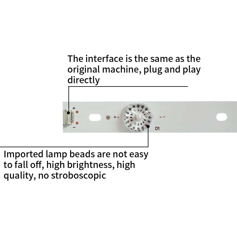 LED TV Backlight strips SVH550AH9 5LED REV04 200609 55 HD550DU 10X5 3030C 5S1P P128.5 REV.V2 for LED55K1800 55H6B 55H5C