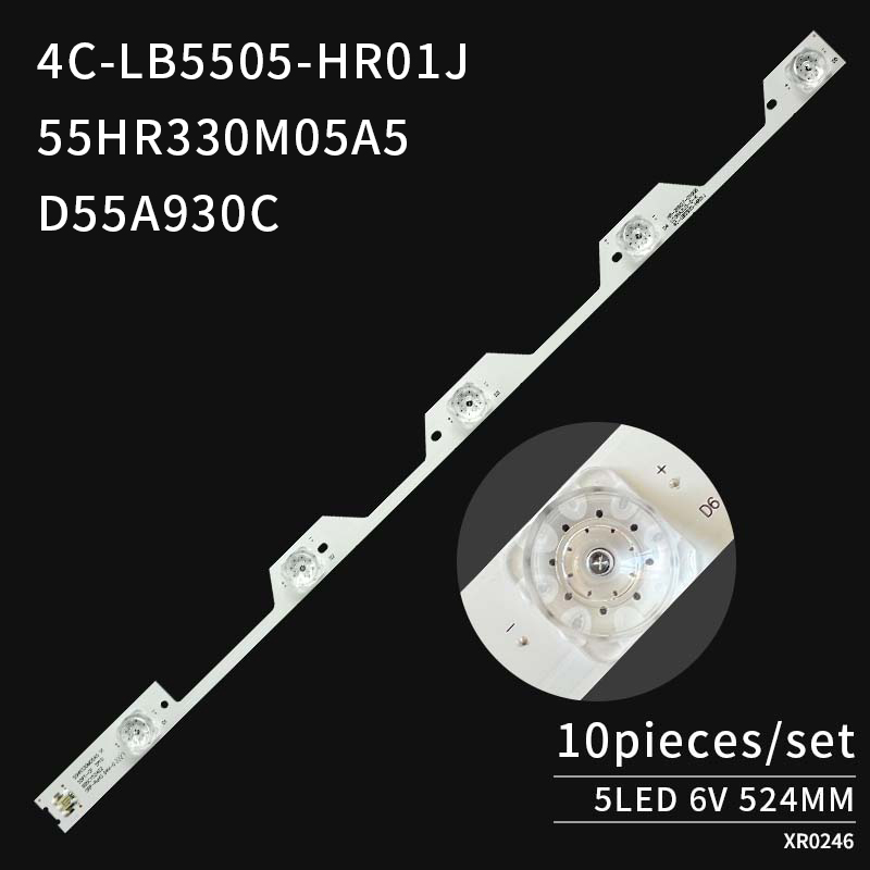 LED TV Backlight strips 4C-LB5505-HR01 55HR330M05A5 V1 for D55A9C 55P1-CUD