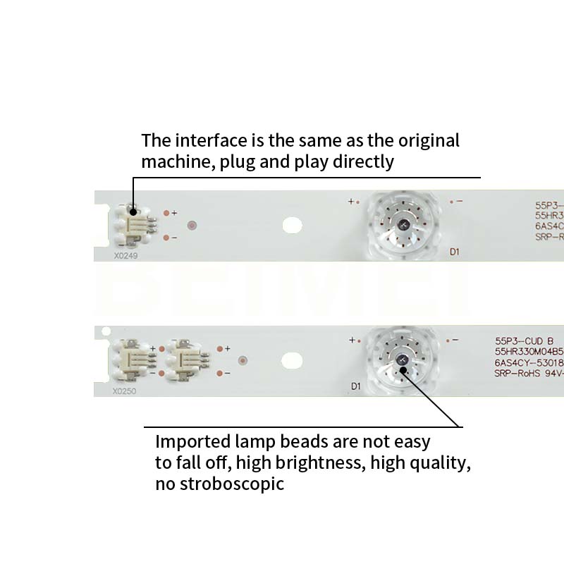 LED TV Backlight strips 55HR330M04A5 V4 55P3-CUD A 4C-LB5504-HR15J 4C-LB5504-HR16 L55P3CUS 55BC7600 for 55A950C