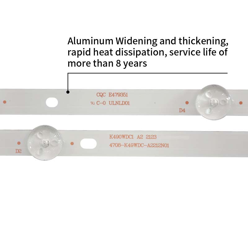LED TV Backlight strips 4708-K49WDC-A2213NO1 K490WDC1 A2 for 49U5070 49BDL3056Q