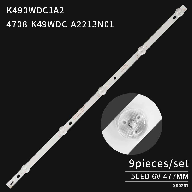 LED TV Backlight strips 4708-K49WDC-A2213NO1 K490WDC1 A2 for 49U5070 49BDL3056Q