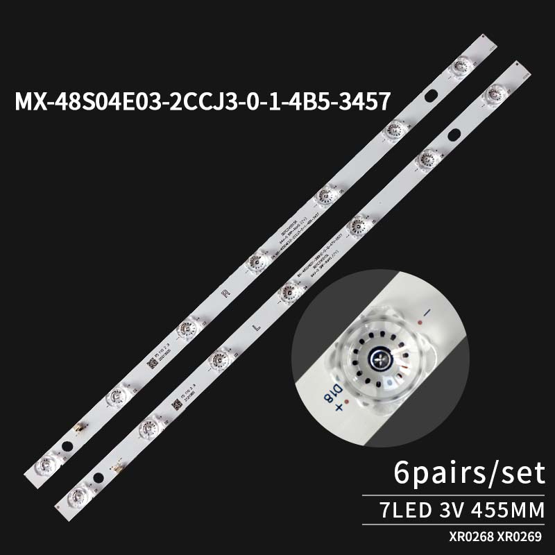 LED TV Backlight strips BX-48S04E01-2BBH2-0-Q-47V-0577 MX-48S04E03-2CCJ3-0-1-4B5-3457 for TX-48AX630B