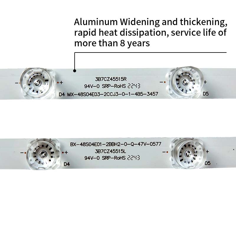 LED TV Backlight strips BX-48S04E01-2BBH2-0-Q-47V-0577 MX-48S04E03-2CCJ3-0-1-4B5-3457 for TX-48AX630B