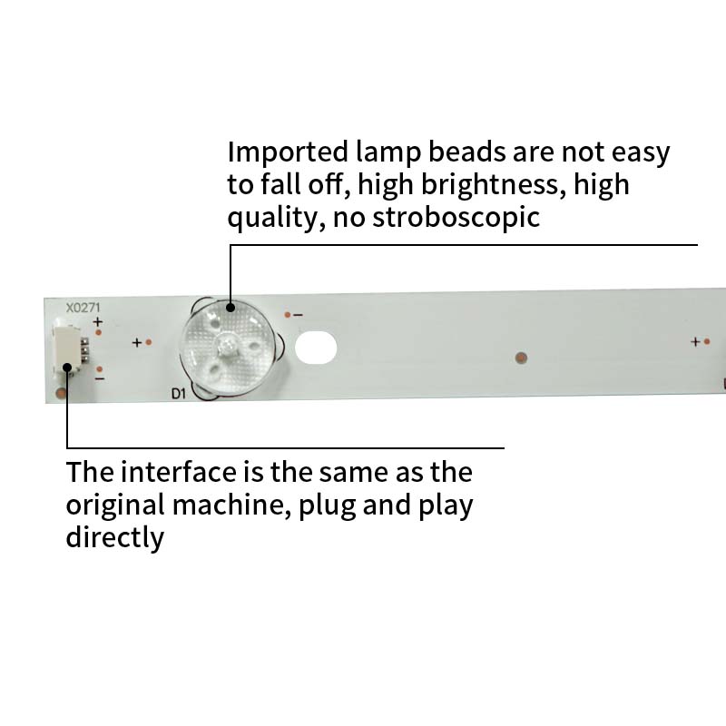 LED TV Backlight strips TOT 32B2500B-3X7 4C-LB320T-YH5 YH6 YH7 006-P2K1908B 32HR331M08A LEKT32B2610 T32ED13DU-01B for 32L2308C LVW320CSDO E10 V1