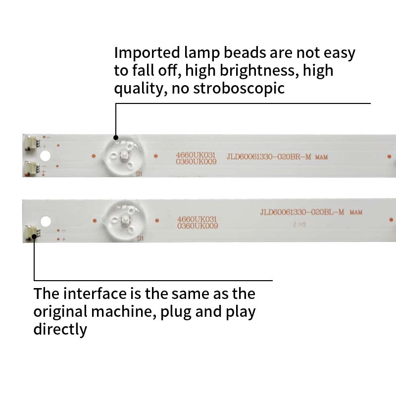 LED TV Backlight strips JL.D60061330-020BR-M 3P60UK009-A2 3P60UK007-A1 for LCD-60SU478A 60TX4100A LC-60UI7652E 60SU475A