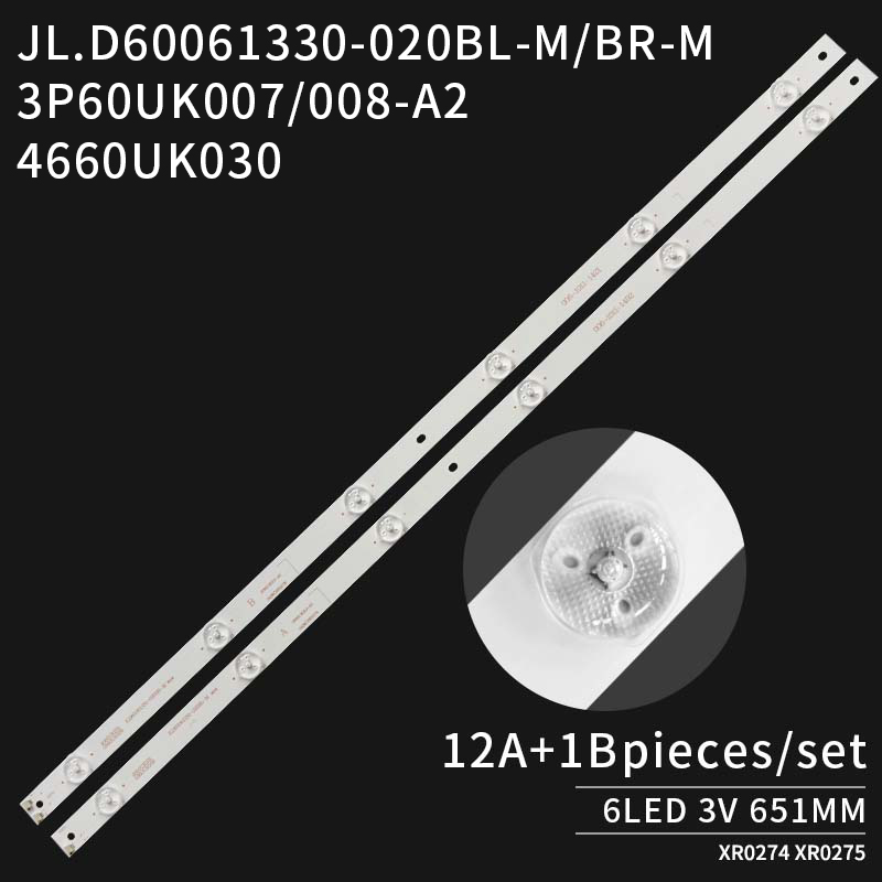 LED TV Backlight strips JL.D60061330-020BR-M 3P60UK009-A2 3P60UK007-A1 for LCD-60SU478A 60TX4100A LC-60UI7652E 60SU475A