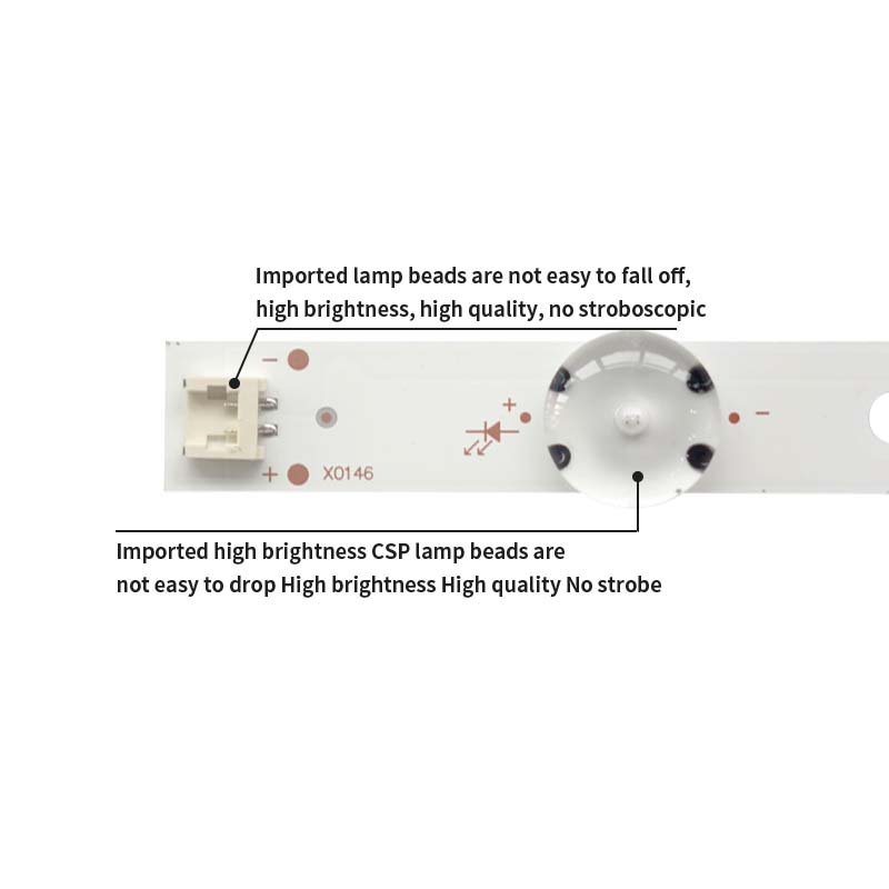 LED TV Backlight strips INNOTEK 49INCH_PANASONiC_3PCM00747A_REV0.5 for TX-49ES500B TX-49ES400B TX-49ESW404