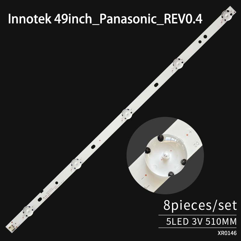 LED TV Backlight strips INNOTEK 49INCH_PANASONiC_3PCM00747A_REV0.5 for TX-49ES500B TX-49ES400B TX-49ESW404