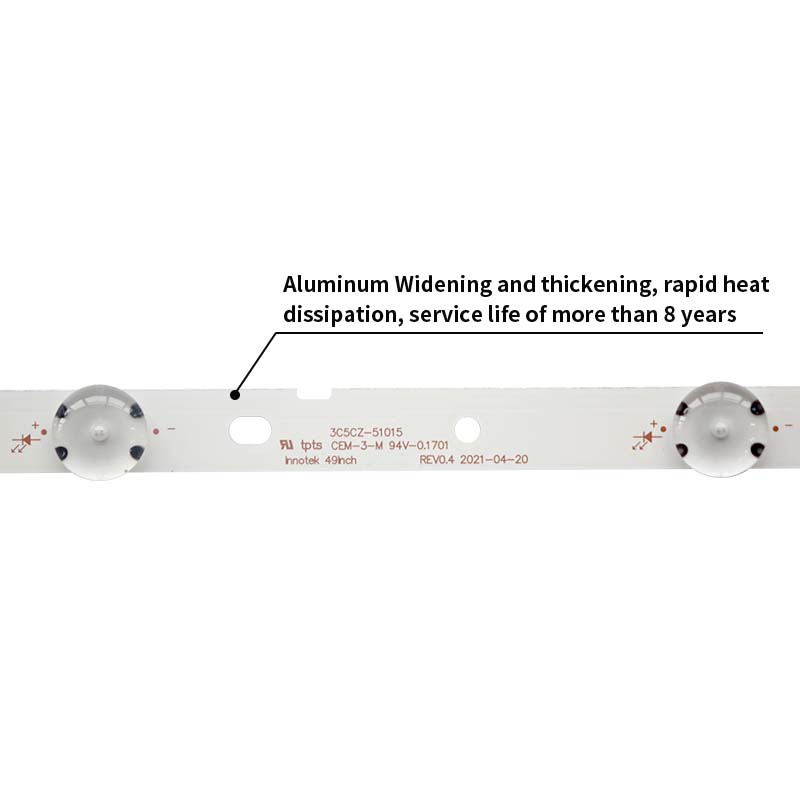 LED TV Backlight strips INNOTEK 49INCH_PANASONiC_3PCM00747A_REV0.5 for TX-49ES500B TX-49ES400B TX-49ESW404