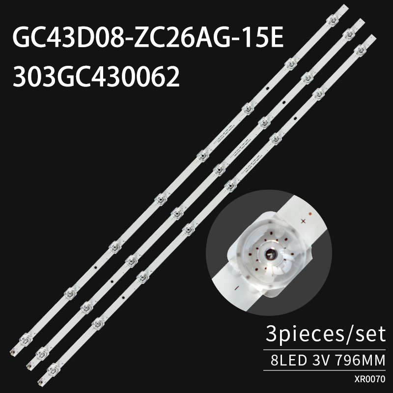 LED TV Backlight strips GC43D08-ZC26AG-15 303GC430062 for L43M5-4X L43M5-FA