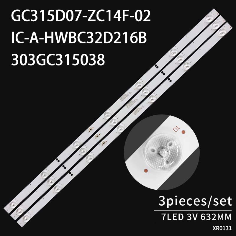 LED TV Backlight strips GC315D07-ZC14F-02 IC-A-HWBC32D216B 303GC315038 for 32PFL3046 32PFL3042/T3