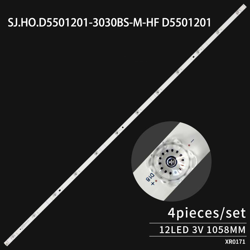 LED TV Backlight strips SJ.HO.D5501201-3030BS-M-HF D5501201 for 55R6E 1201969