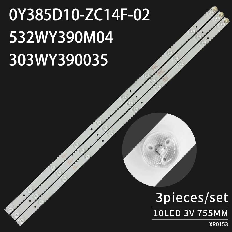 LED TV Backlight strips 0Y385D10-ZC14F-02 532WY390M04 303WY390035 for LE39D39