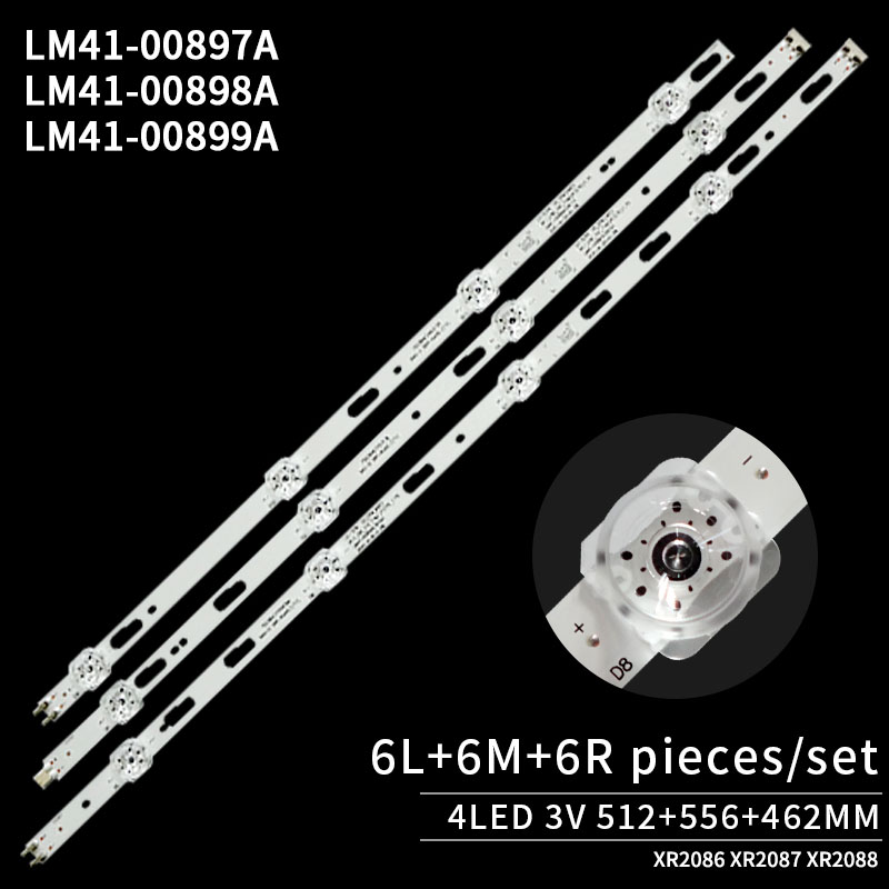 LED TV Backlight strips LM41-00897A/915A/00898A/916A for UN75TU7000F UE75TU7100