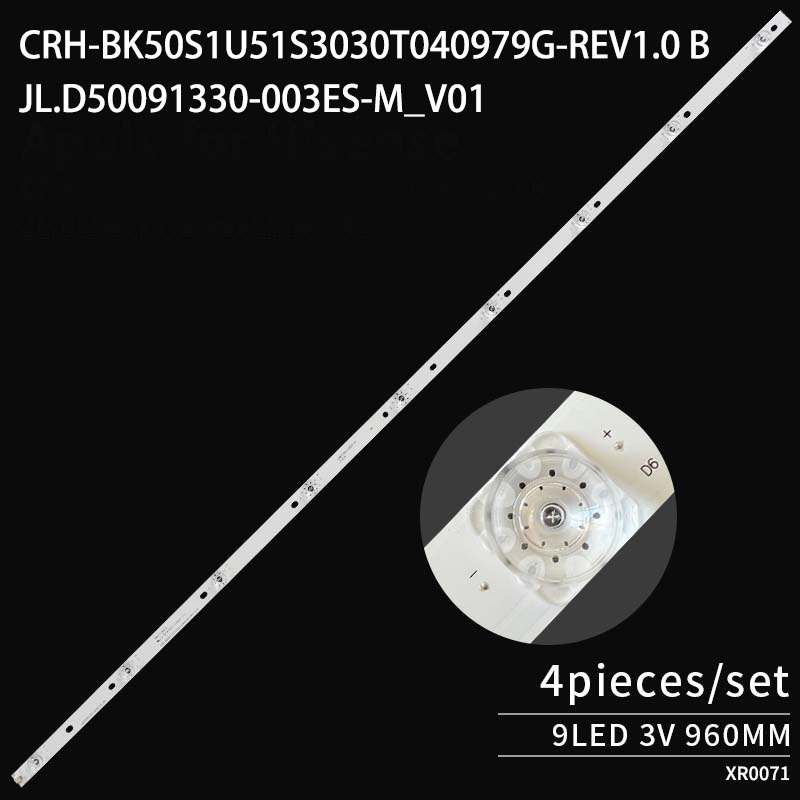 LED TV Backlight strips JL.D50091330-003ES-M for 50A6100 50H6 50R6E H50E3A H50A6140 LB50095 50R6040E