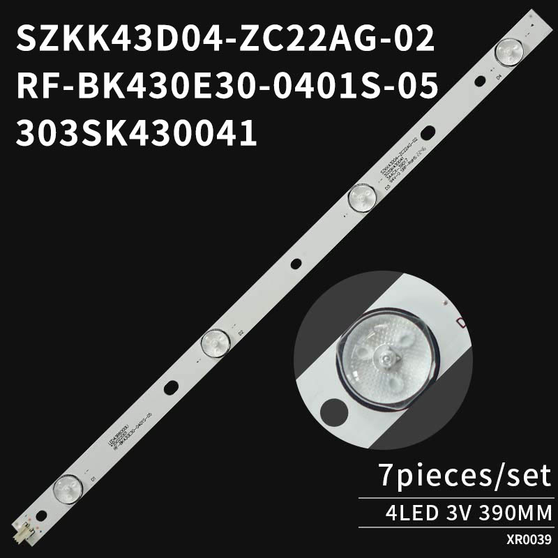 LED TV Backlight strips RF-BK430E30-0401S-05 SZKK43D04-ZC22AG-02 for A43U LED43G30AE