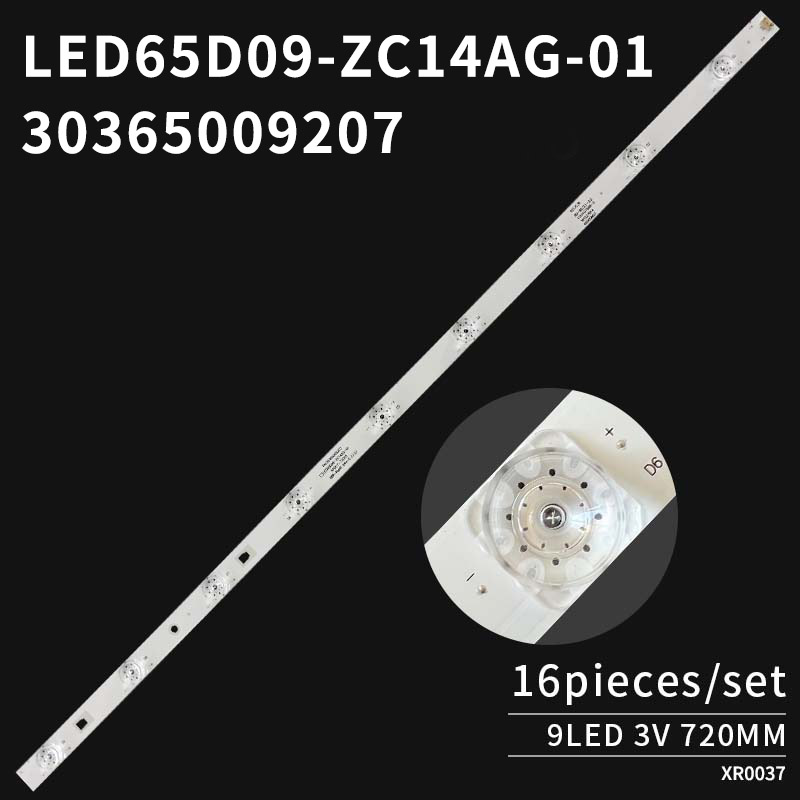 LED TV Backlight strips LED65D09-ZC14AG-01 9S1P 30365009207/215 for 65CE3211D 65Y3 G65C G65Y F65Y 65U1