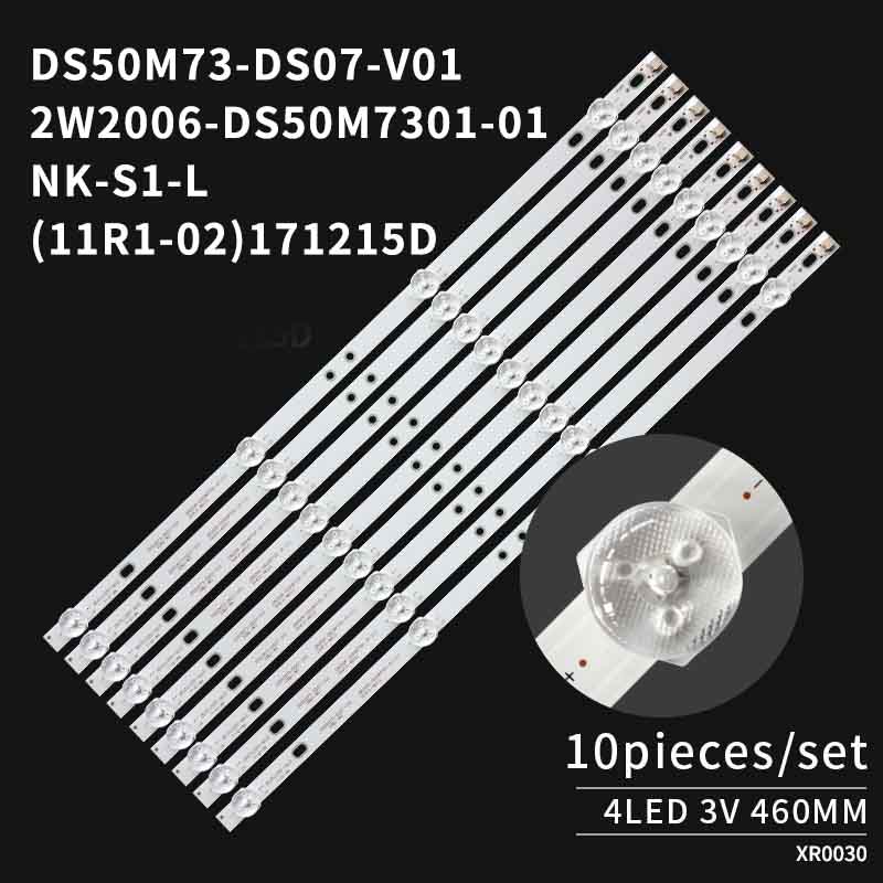 LED TV Backlight strips DS50M73-DS07-V01 2W2006-DS50M7301-01 for C50ANSMT-4K NES0NS 50F570T2 TI4910DLEDDS