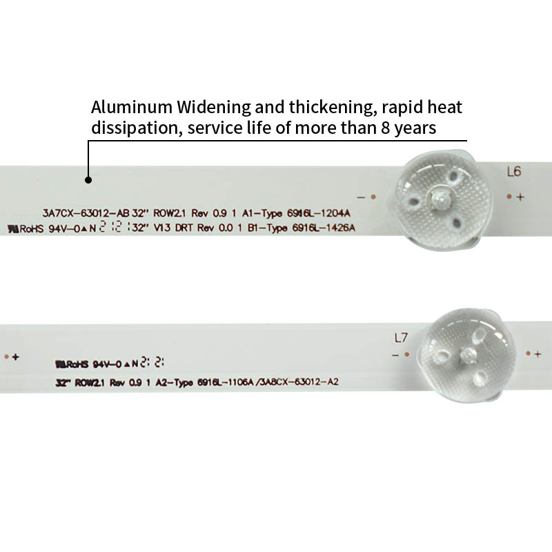 LED TV Backlight strips 32 ROW2.1 Rev 0.9 1 A1-Type 32 V13 DRT Rev 0.01 B1-Type for 32LN5400-CA 2+1 pcs/set