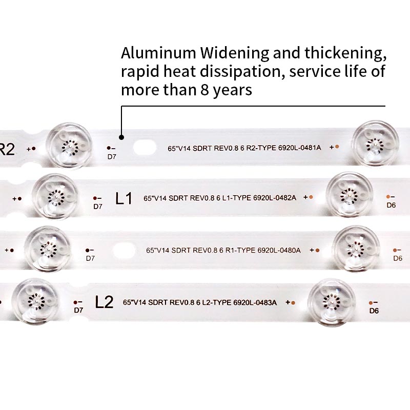 LED TV Backlight strips 65 V14 SDRT REV0.8 6 L1-TYPE 6920L-0482A for 65Lb730V 65GB7200-CA 65LY390C-CA
