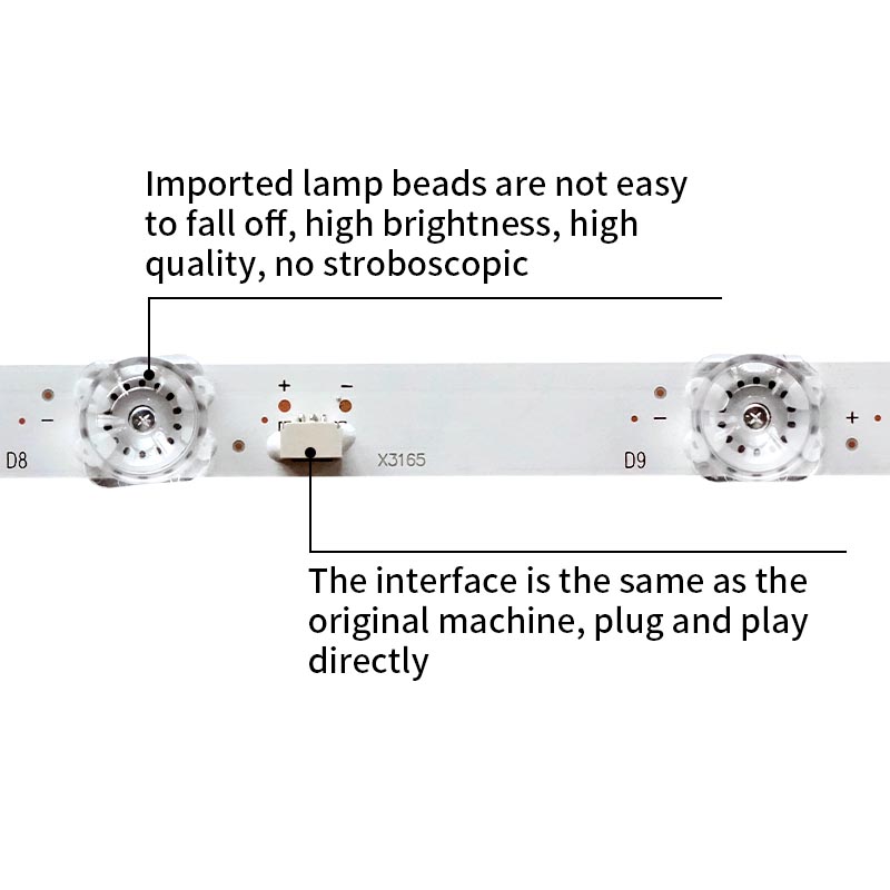 LED TV Backlight strips 65HR330M12A2 V3 65S12 12*4-B02 for 65V8E 65S365C 65P635 65P735 65P725