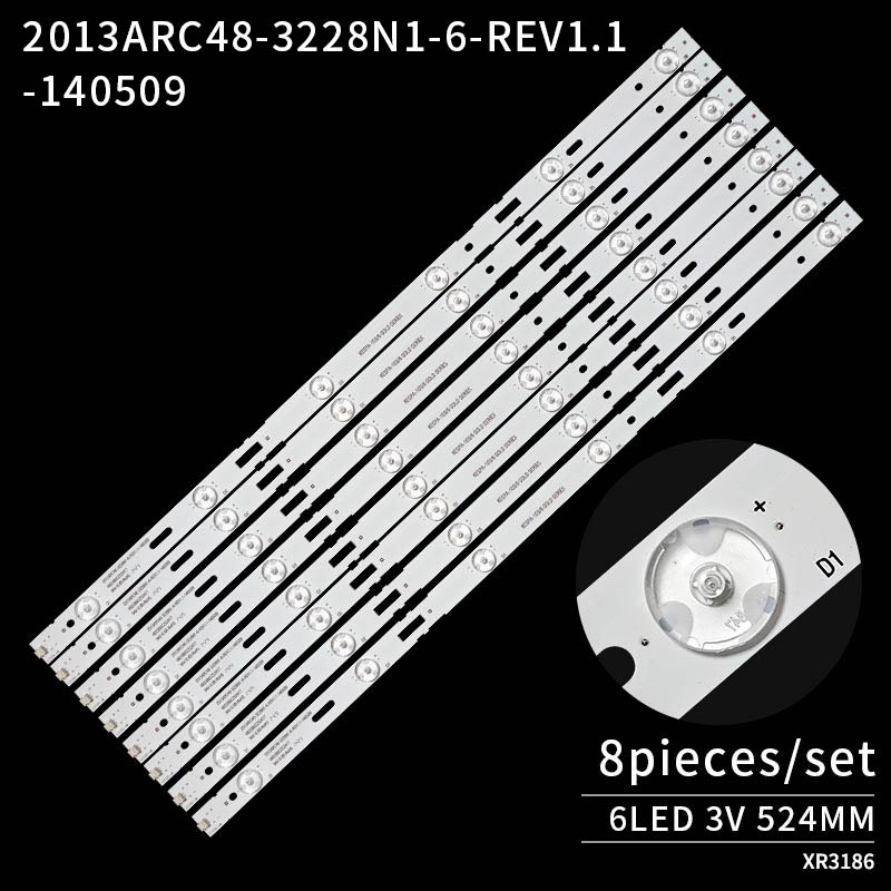 LED TV Backlight strips 2013ARC48 3228N1 6 REV1.1 140509 for 48VLE450BF 48VLE4520BM 48VLE5421 48VLE6420 48VLE6420BH LSC480HN05