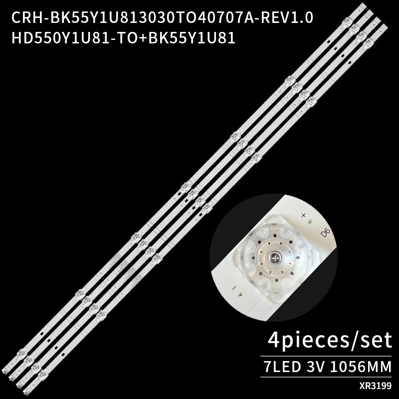 LED TV Backlight strips CRH-BK55Y1U813030TO40707A-REV1.0 HD550Y1U81-TO+BK55Y1U81 for 55UGX3500 55UGX2501 LQ55AL88Y81 55U1 55H80U