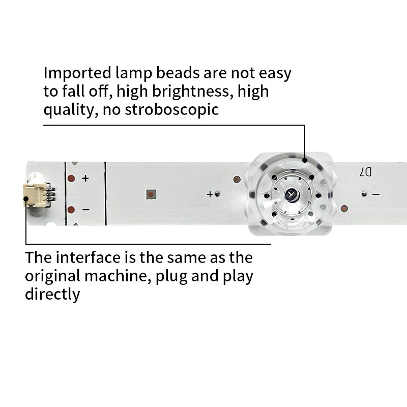 LED TV Backlight strips CRH-BK55Y1U813030TO40707A-REV1.0 HD550Y1U81-TO+BK55Y1U81 for 55UGX3500 55UGX2501 LQ55AL88Y81 55U1 55H80U