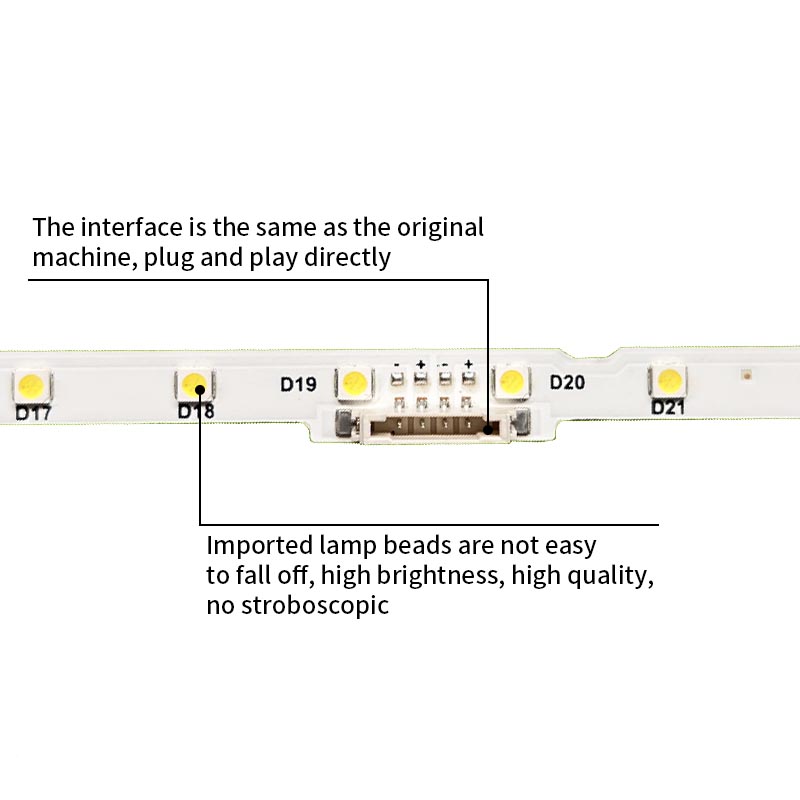 LED TV Backlight strips AOT-49-NU7300-2X28 JL.E490K2330-408BS-R7P-M-HF for UE49NU7120 UE49NU7670 49NU7300